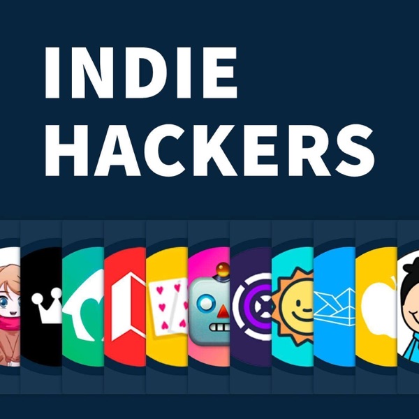 Indie Hackers podcast cover art - one of the best saas, product, and tech podcasts to be a guest on in 2026