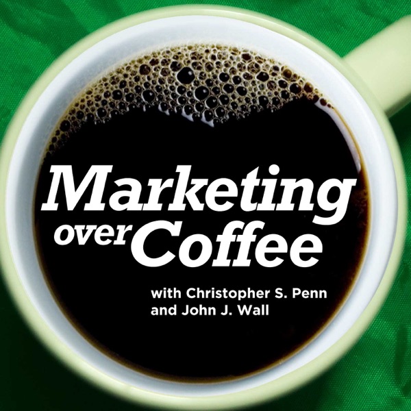 Marketing Over Coffee podcast cover art - one of the best marketing and growth podcasts to be a guest on in 2026