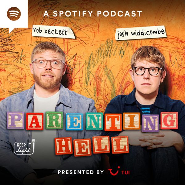 Parenting Hell with Rob Beckett and Josh Widdicombe podcast cover art