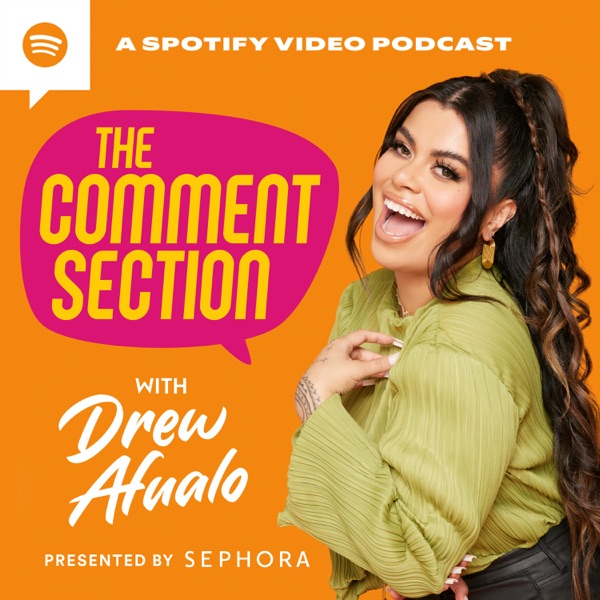 The Comment Section with Drew Afualo podcast cover art. The Comment Section with Drew Afualo is one of the fastest growing comedy podcasts of 2026.