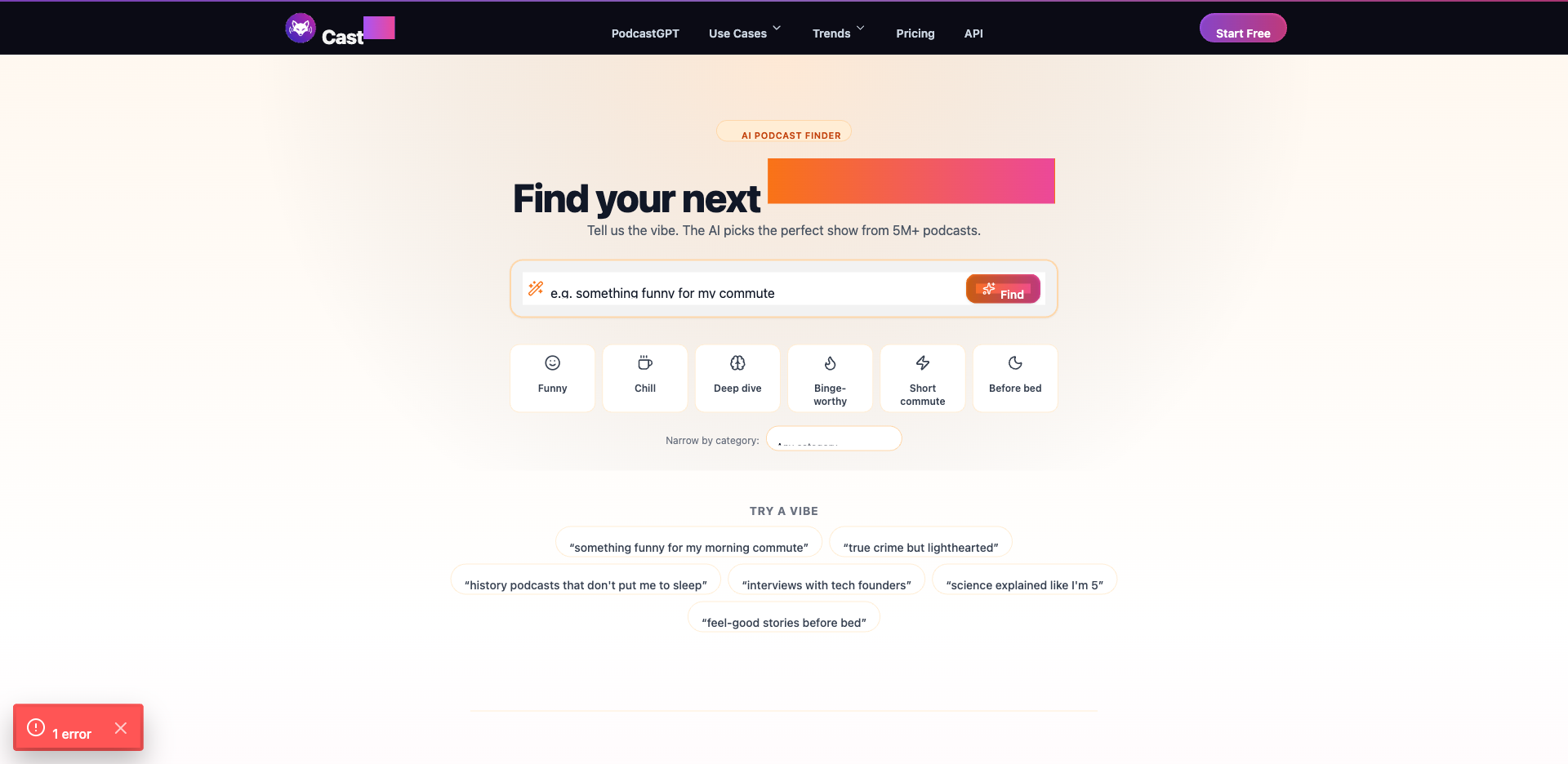 AI Podcast Discovery